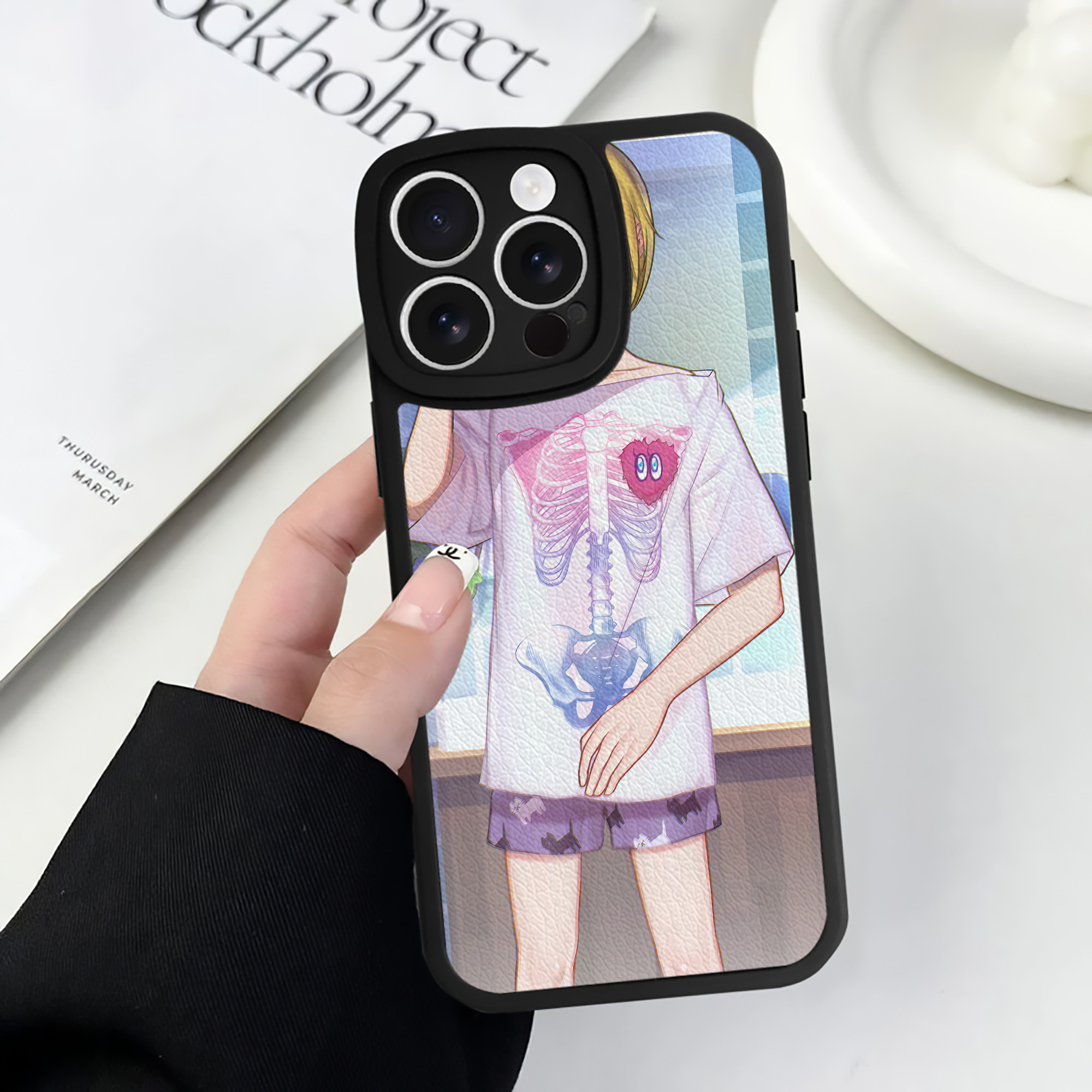 （画像用） ハイキュー!! Haikyu!! 【iPhone 16シリーズ対応】シリコンスマホケース（レザー調） 材質：シリコン